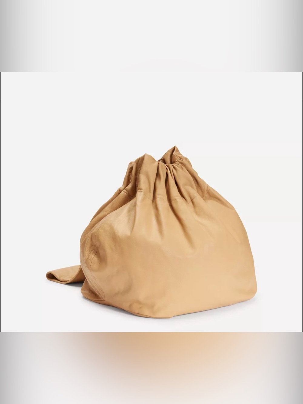 VINCE leather pouch bag caramel NWT